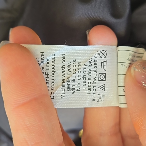 COPY - J Crew Black Quilted Long Line Down Puffer Winter Coat - Picture 9 of 9